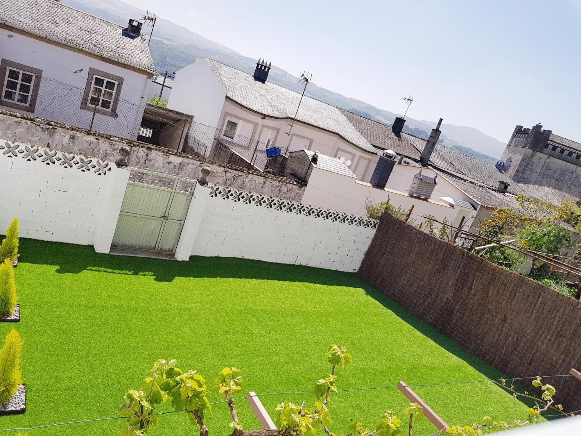 Casa Grande Do Costureiro-Para Grupos En Portomarin Con Terraza Y Vistas Bagian luar foto